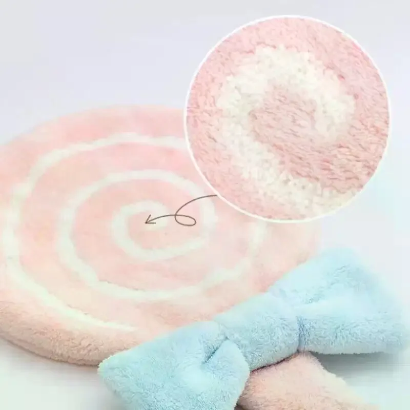 منشفة يد كرتونية ناعمة ماصة من المخمل المرجاني مطرزة صديقة للبشرة من الألياف الدقيقة مصاصة مسح القماش للحمام المطبخ