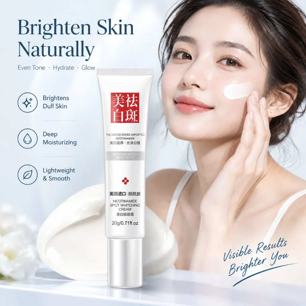 Vitamin E Niacinamide Skin Care Cream Erase Facial Freckles Dark Marks Revitalize Dull Skin Hydrate Nourish Complexion