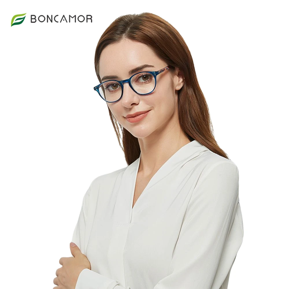 Boncamor Hot Sale Reading Glasses  Standard Fit Spring Hinge Optical  Readers Glasses for Men and Women Diopter +0.5+1.0+3.0+6.0