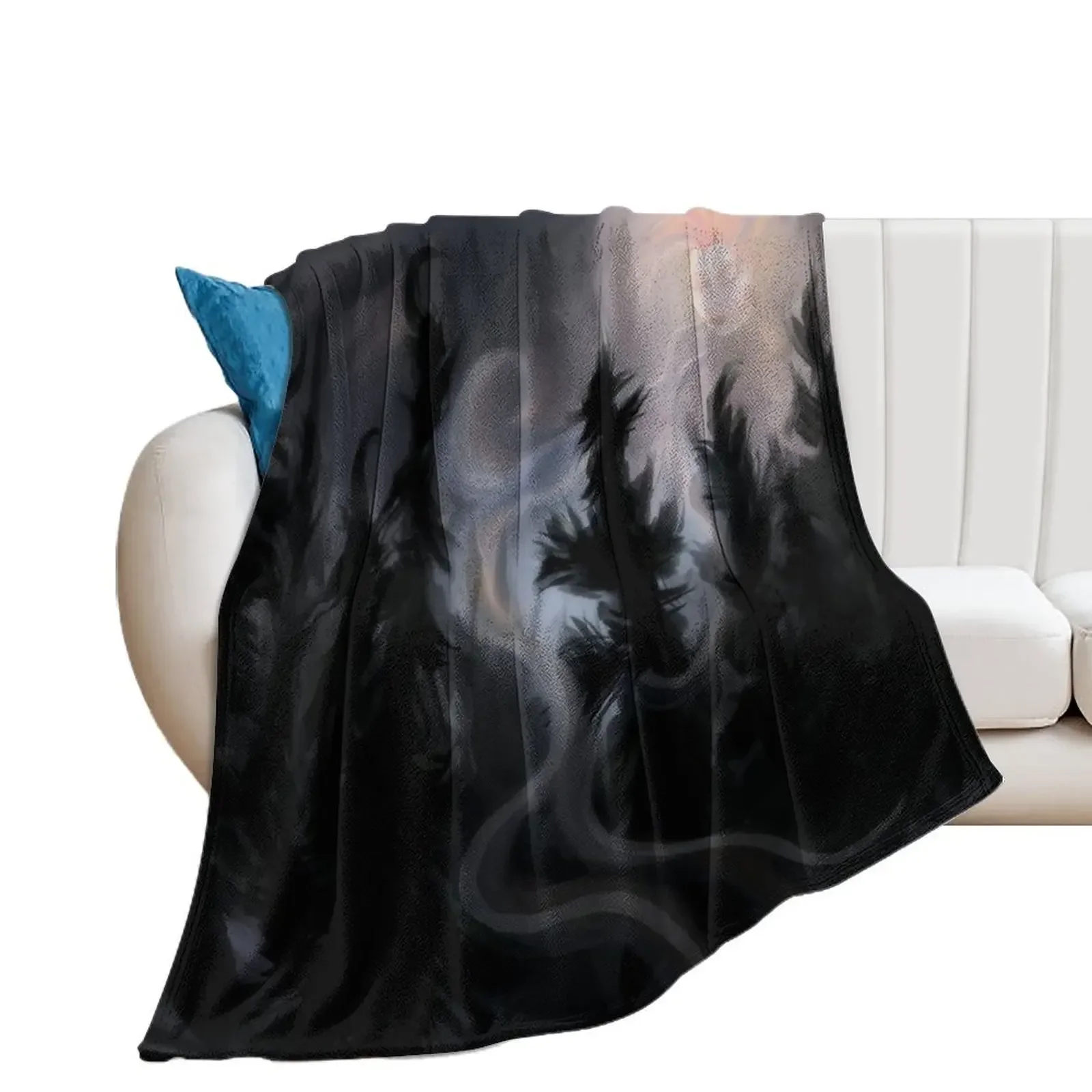 The Moon is Blazing Throw Blanket Extra Large Throw Summer Blankets