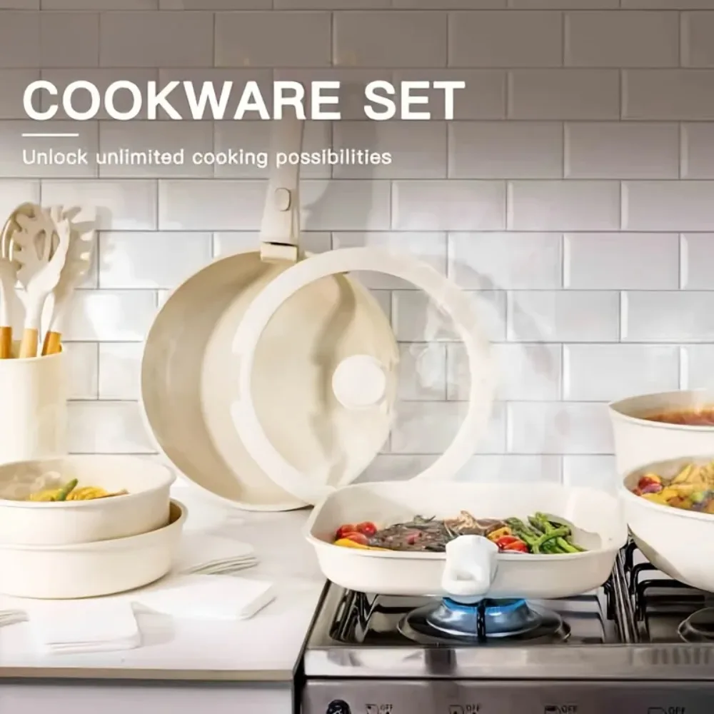 26cm Non-Stick Frying Pan with Detachable Handle, Dishwasher Safe Oven Stovetop Induction Cookware, Versatile Skillet for Steak