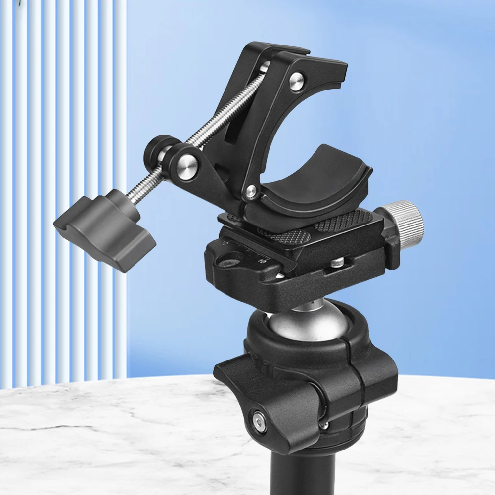 Super Clamp Crab-Shaped Super Clamp with Cold Shoe & 1/4 Inch Thread Hole Camera Clamp Mount for Most Photo Accessories