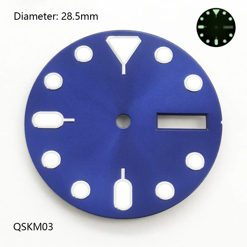Quadrante PROSPEXX luminoso modificato da 28,5 mm NH35/NH36 adatto per orologi con movimento automatico NH35/NH36 modific personalizza il logo