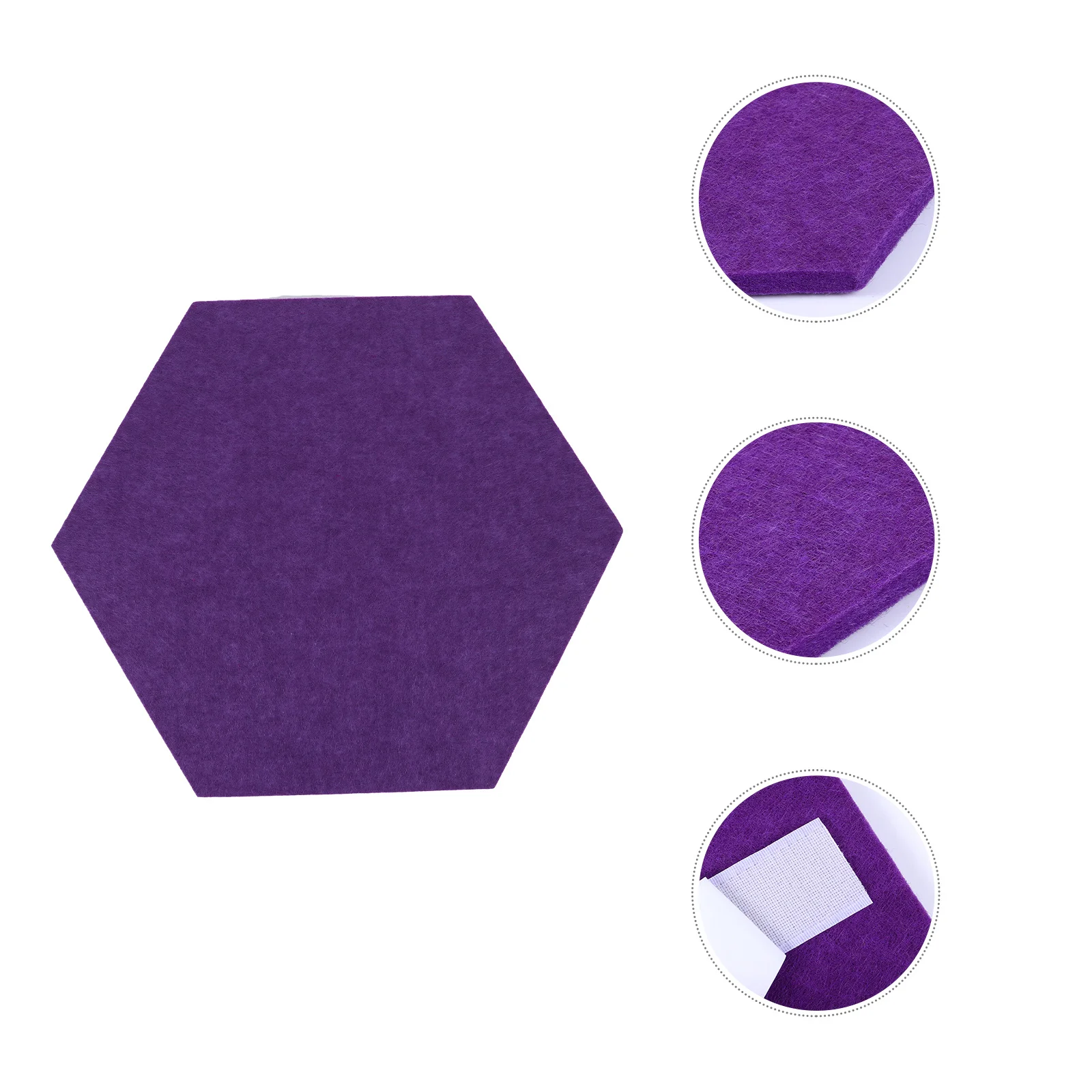 

10Pcs Photo Display Board Felt Message Board for Home Office Wall Decor Hexagon Panel Sticky Surface for Pins Watches Decorative