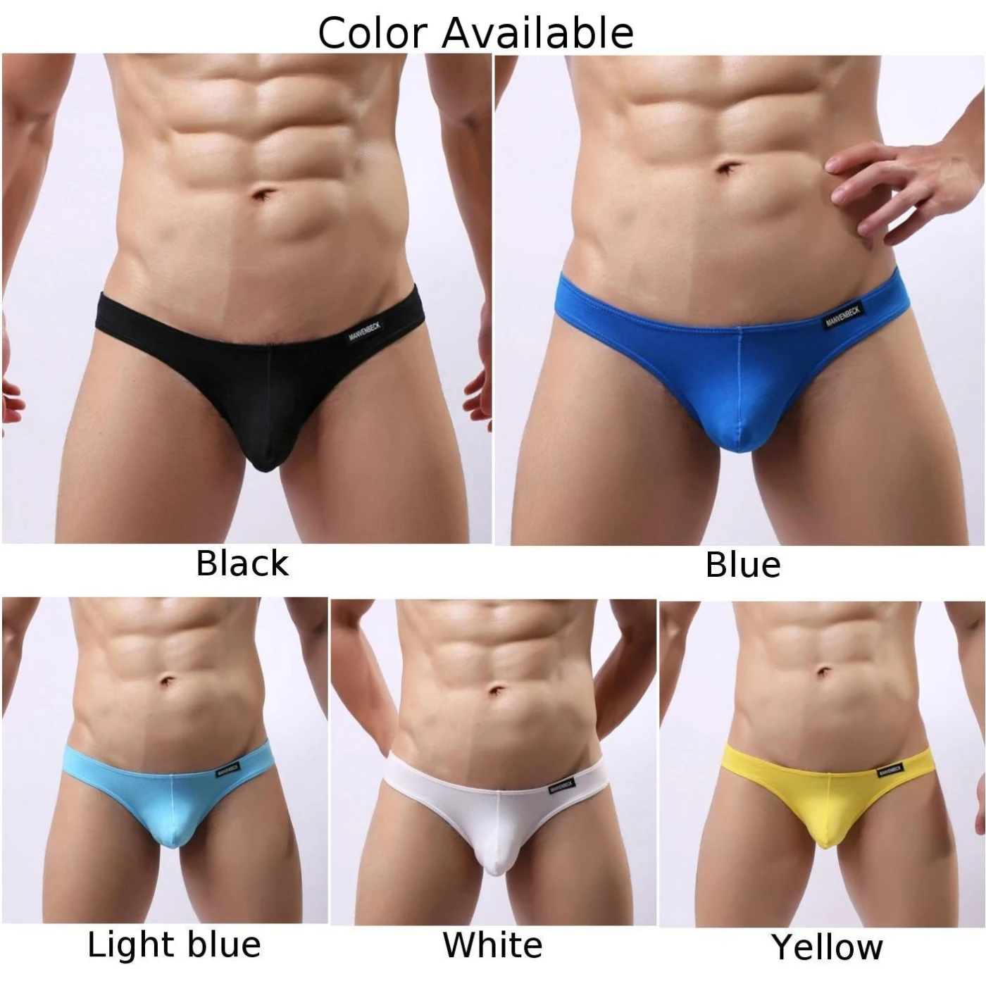 Men's Soft Cotton Pouch Briefs Easy Wear Underwear Gentle on Skin Bikini Pants Perfect Fit Lingerie Underpants