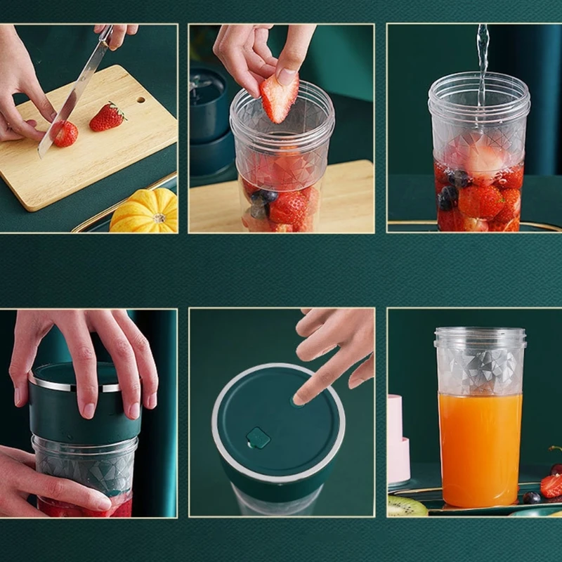 Juicer Machine Portable Blenders Home Appliance Wireless Bottle Kitchen Chopper-Smoothie Electric Orange Mini Appliances