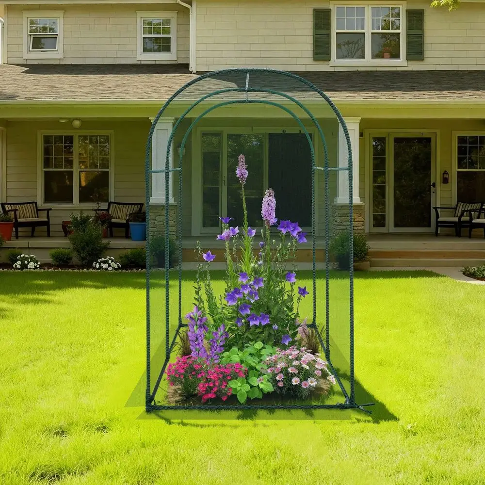 

Cage, 5.9 X 2.98 X 4.9 Ft Plant Protection Tent With Zippered Door, WindResistant Tall Crop Cage, Easy To Install, Outdoor Rais
