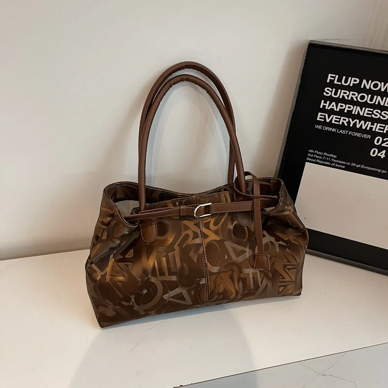 

Женская сумка из искусственной кожи под мышками, роскошная дизайнерская сумка на плечо, модная винтажная сумка подмышками, ретро сумки большой вместимости с ручками сверху