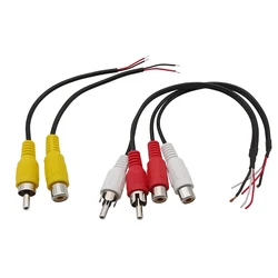 RCA Female Male Audio Extension Cable Stereo AV Video Plug Connector Adapter Cord Wire