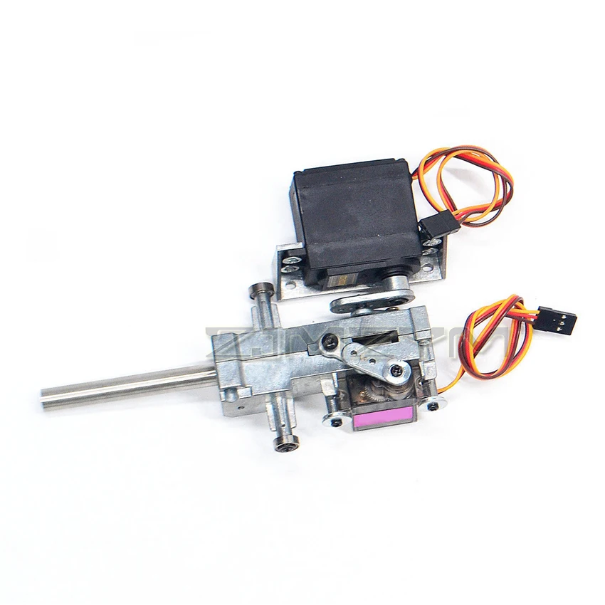 Telescopic Metal Wave Box Tank RC Modified Accessories Metal Telescopic Rotating Wave Box Pitch Servo Telescopic Metal Gearbox