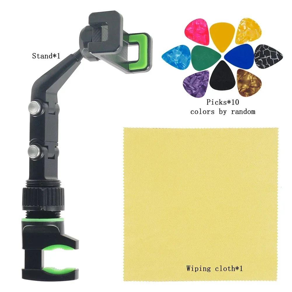 

Mic Stand Phone Holder Universal Live Broadcast Bracket Clips Music Stand Shoot Videos Clamp Flat Surfaces Holder Fixing Clip