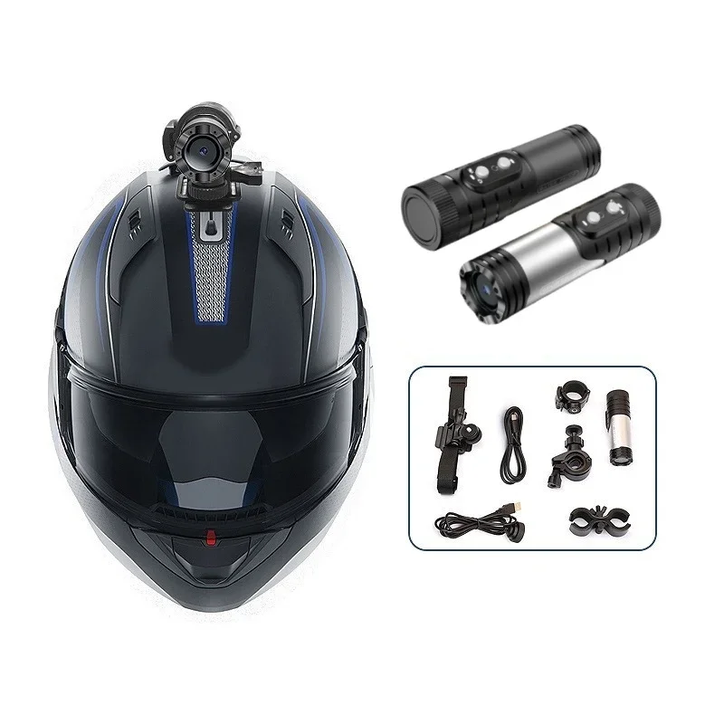 2026 Full HD 4K Waterproof Bike Motorcycle Helmet Camera Motion Action Sports Video With Anti-Shake WiFi Features Similar Flashl