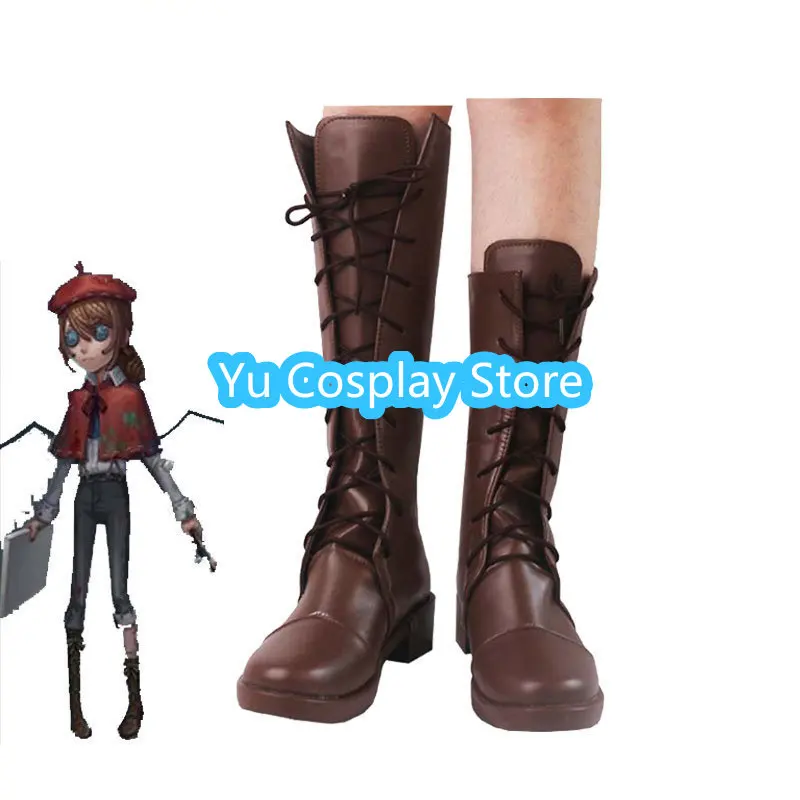 Edgar Valden Cosplay Shoes Game Game Identity V Painter Cosplay Prop Halloween Carnival Boots Custom Made