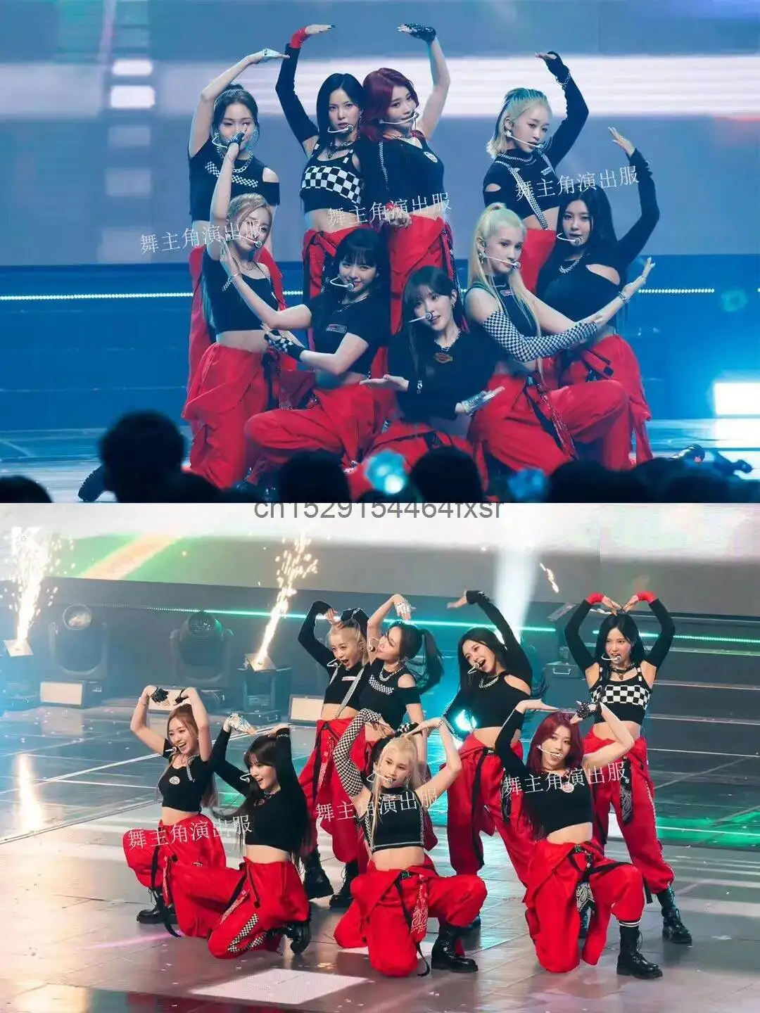 

Same Group's Korean Performance Girl Costume, Student Group Jazz Dance and Singing Costume, Adult Street Dance