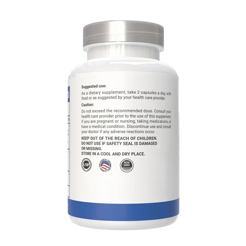 Probiotics with 60 Billion Colony Units Containing Prebiotics and Enzymes, 60 Vegetarian Capsules, Non GMO, Gluten Free.