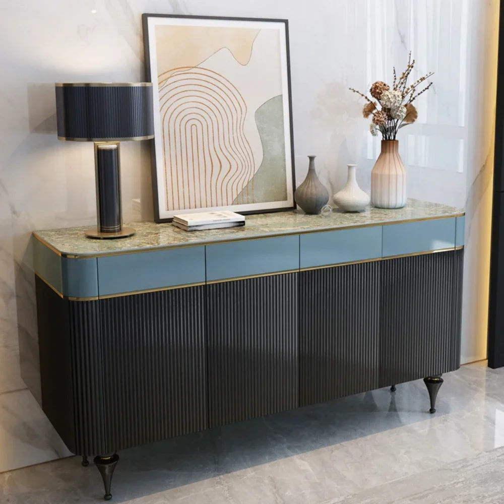 

Italian Style Light Luxury Home Entrance Cabinet Villa Large Flat Floor Living Room Decoration Locker