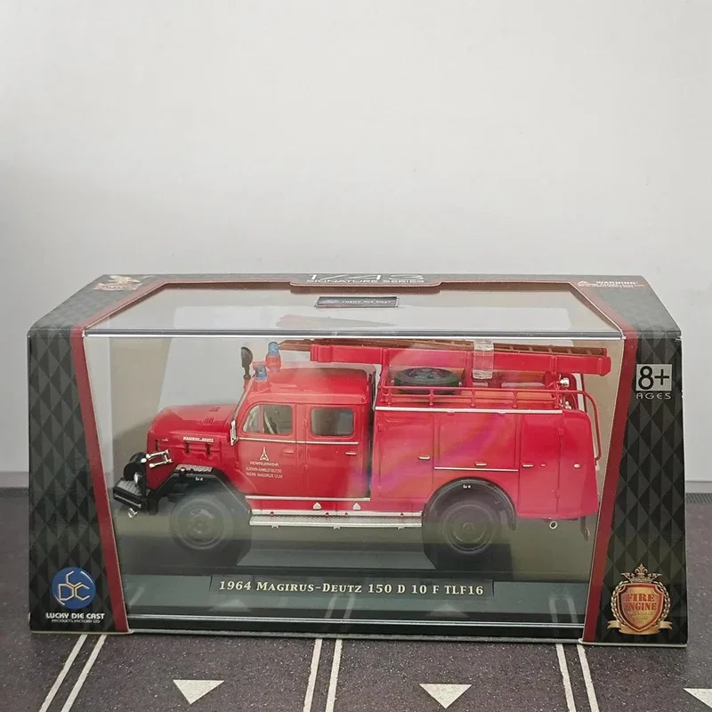 Diecast escala g1 estrada águia motor de incêndio liga modelo de carro brinquedos colecionáveis presente lembrança exibição