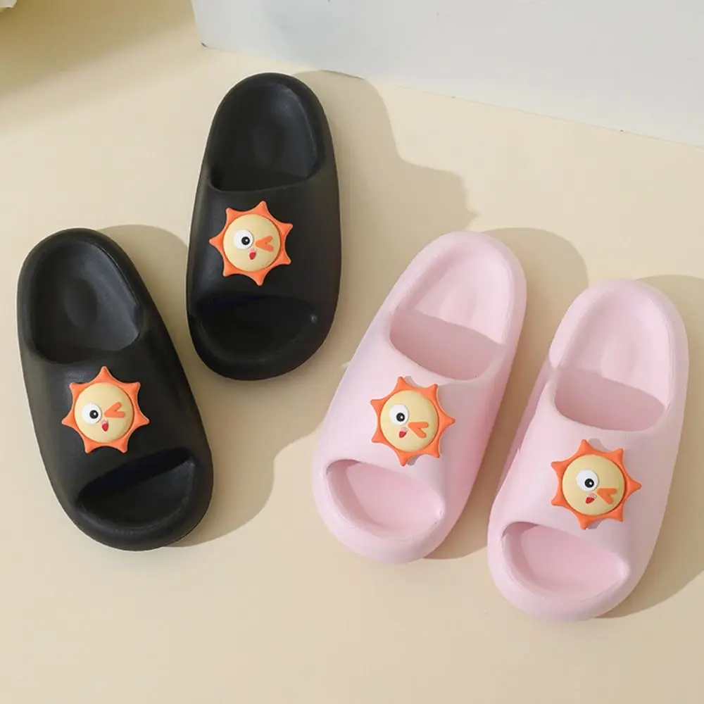 

Простые тапочки на платформе с мягкой подошвой, противоскользящая обувь из ЭВА, женские повседневные шлепанцы с героями мультфильмов, сандалии для ванной комнаты