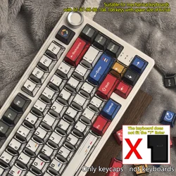 Comic Style Colorful Mixed Light Keycaps Original Factory Height 136 Keys Set Classic Minimalist Style Machine Keycap Decoration