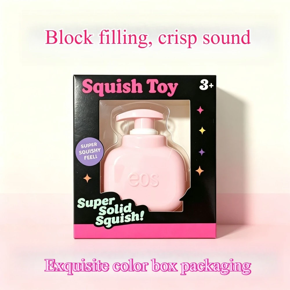 Realistic Shower Gel Squishy Toy Soft Crispy Sound Slow Rebound Block Filling Stress Relief Hand Squeeze Portable Mini Gift