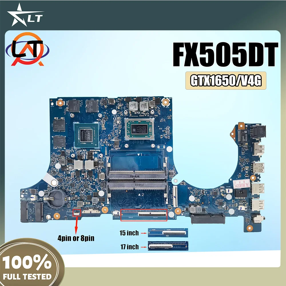 

For ASUS TUF Gaming FX505DV FX505DY FX505GE FX505GM FX505GD FX505DD Mainboard 100% tested