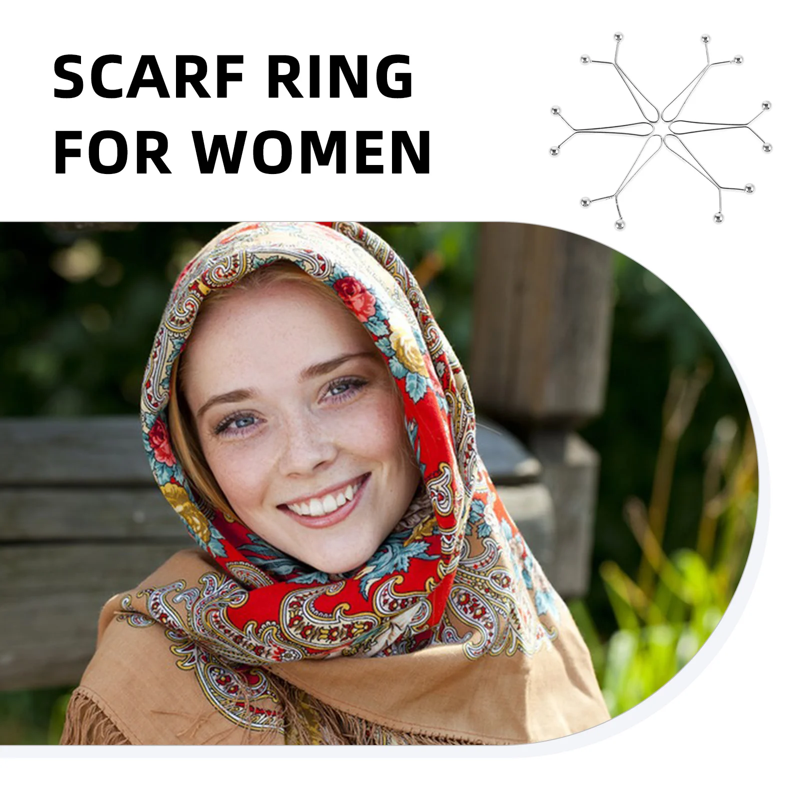 

10Pcs Hijab Pins Scarf Clips Waist Tightener Multi-Function Metal Headscarf Clip Scarf Ring Clip Shawl Pin for Women