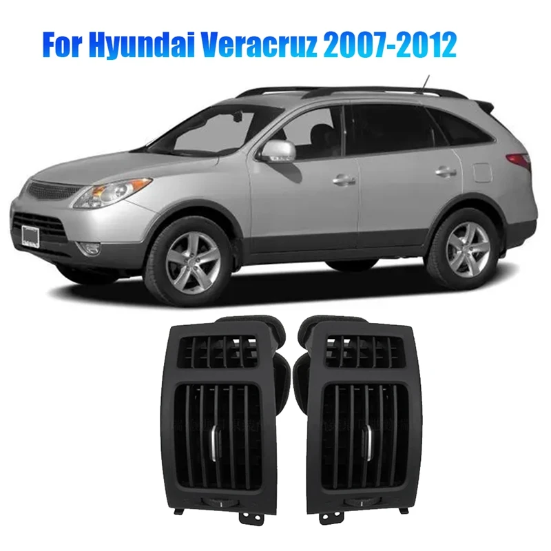 1Pair Car A/C Air Outlet Frame For Hyundai Veracruz 2007-2012 Front Dashboard Air Conditioning Vent Grille Installation