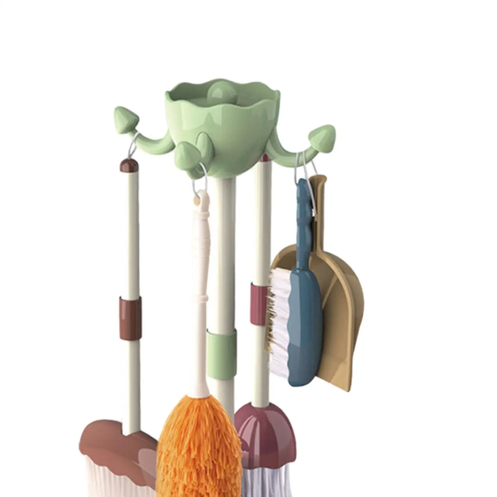 Kids Cleaning Set Duster Mop Montessori Role Play Kids Broom and Mop Set for Birthday Gift Ages 3+ Years Old Children Boys Girls