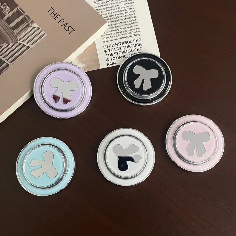 

Korean Cute Bowknot Makeup Mirror For Magnetic Griptok Holder Phone Finger Ring Stand Support For Magsafe iPhone 16 Girl Bracket
