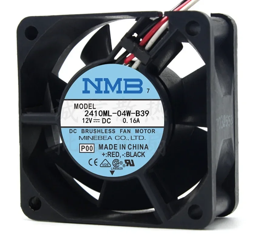 For NMB 2410ML-04W-B39 6025 6cm 60mm  Mm 12V 0.16A 3Wire Server Inverter Cooling Fan