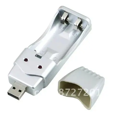 

High Capacity Rechargeable NiMH Battery AA AAA USB Charger USB DC5V Input USB Port/AC Converter Powered