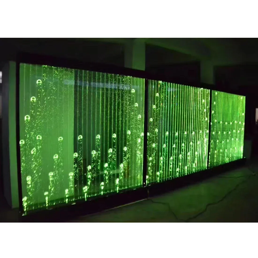 Large acrylic screen water curtain wall flowing water bubble wall creative fish tank aquarium porch partition can be customized
