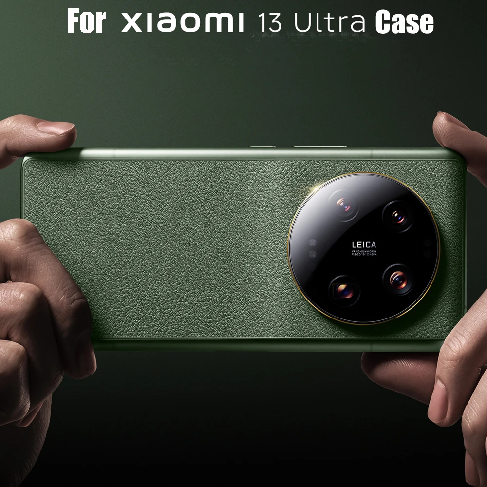 Original Xiaomi 13 Ultra Case Leather PC Protection Phone Cover Imitation Delicate Touch Skin Case For Xiaomi 13 Ultra