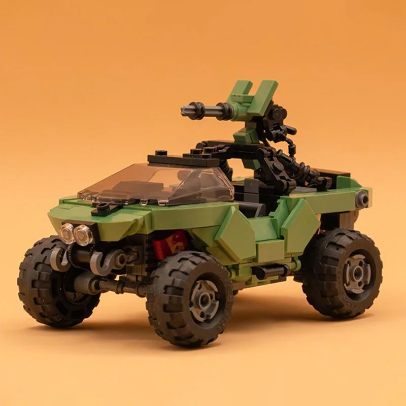 395PCS Warthog Military Car Off Road Artillery Vehicle Model MOC Building Blocks Bricks Assembly Creative Toy Boy Kids Gift