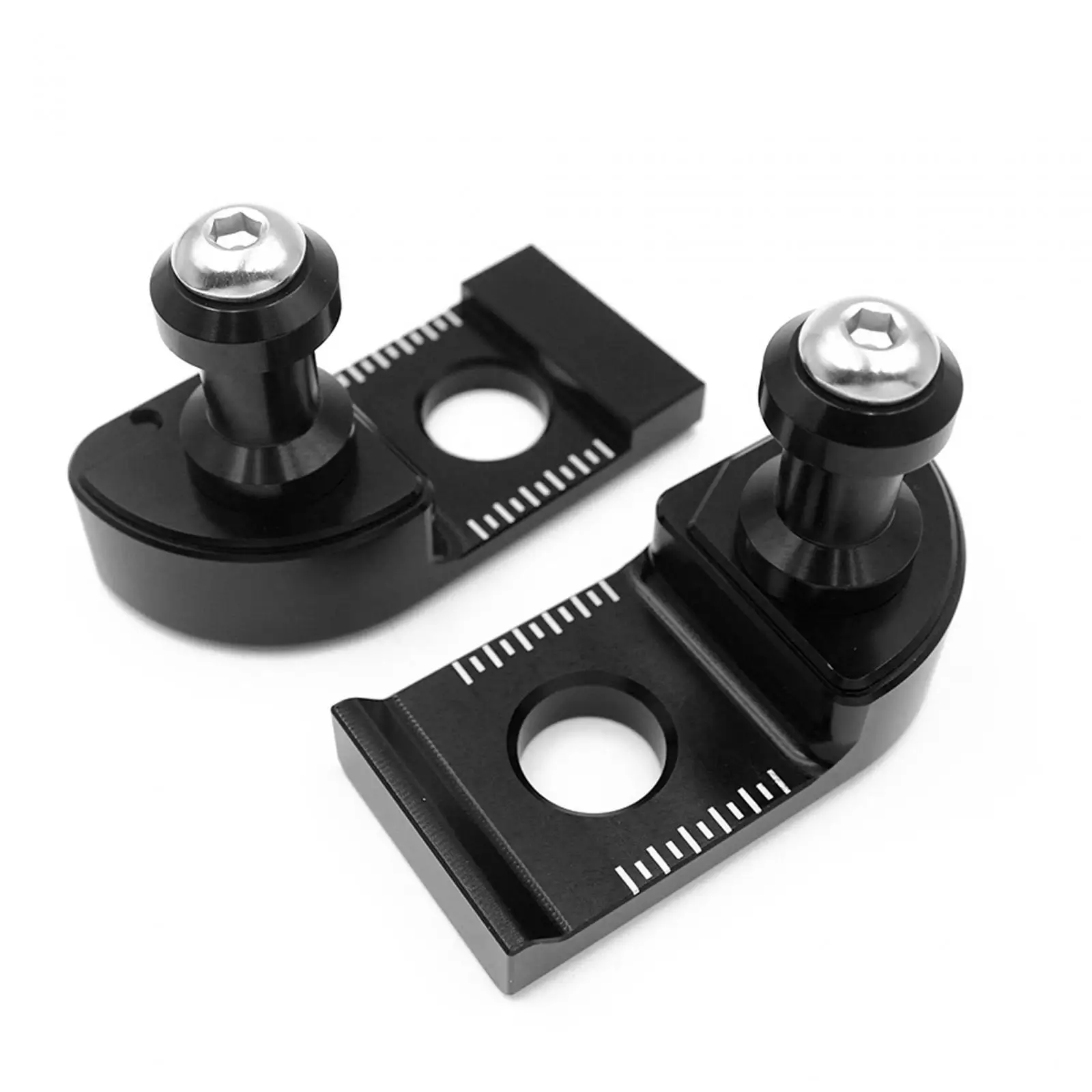 2 Pieces Chain Adjuster Block Replace Parts Universal Aluminum Alloy Black for Yamaha Tenere 700 /xtz 700 2019-2023 2024