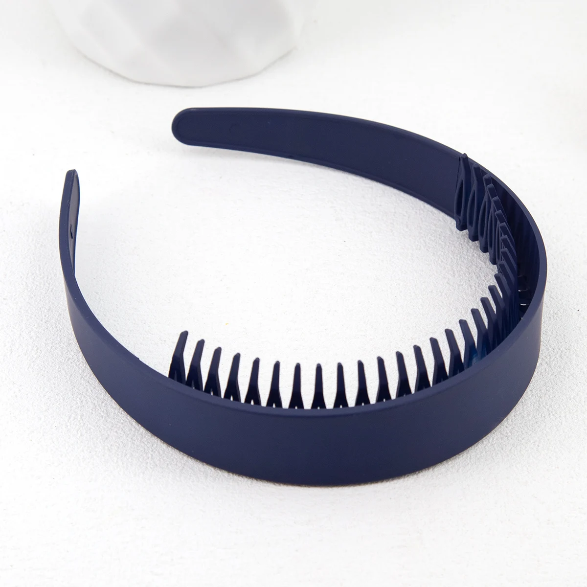 2.5cm 30Teeth Hair Hoop Plastic Hair Bands for Women Girls Flower Solid Color Headbands Designer Wide Hairband Hair Accessories