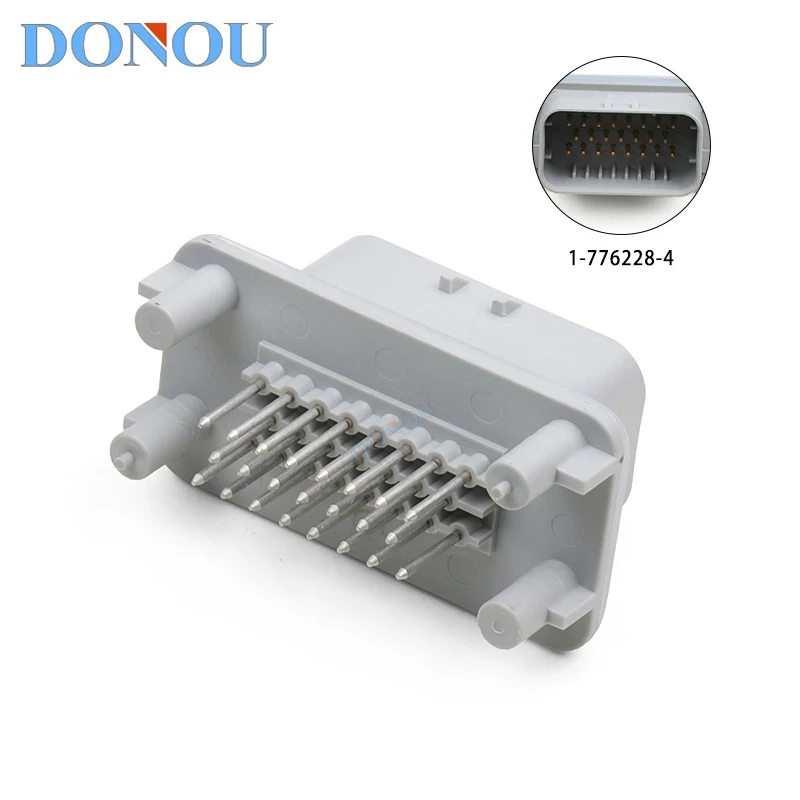 

1-776228-4 New Energy vehicle ECU connector circuit board plug-in 23-core gray gold-plated straight pin socket