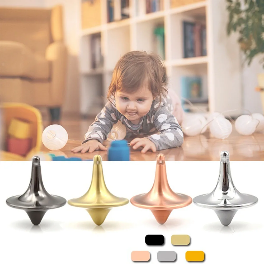 Funny Creative Mini Magic Gift No Resistance Gyro Gyroscope Spinning Top Toys