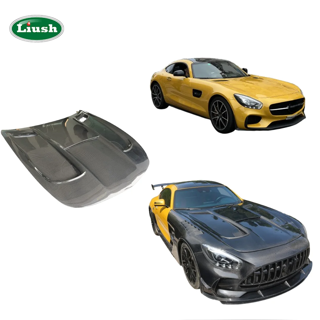 

Капот из углеродного волокна, модифицированная крышка двигателя AMG, обновленные детали капота для Mercedes-AMG C190 GT GT S GT R 2015-2021 2017-2021
