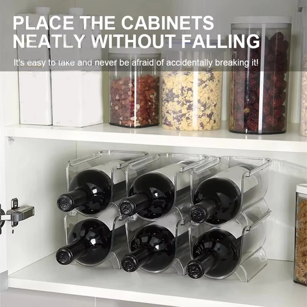 

Органайзер для холодильника, держатель для бутылки вина, штабелируемый органайзер для напитков-колы, подставка для хранения шампанского, полка для вина