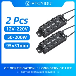 2Pcs 12V~220V 50W~200W Incubator Heater PTC Electric Heater Ceramic Air Heater Heating Element 54B2 95*31mm