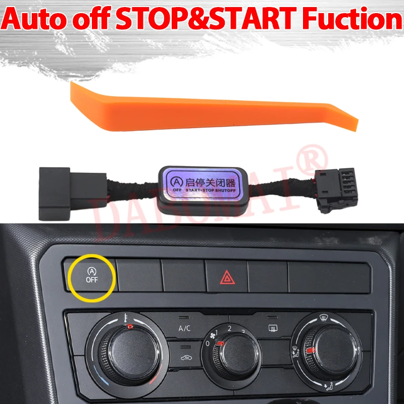 

Car Start Stop Engine System Off Eliminator Device Control Sensor Plug Stop Canceller Wire for Volkswagen VW T-Cross 2019-2024