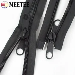 1Pc 10# 80-300cm Black Nylon Double Side Zippers Open-End Long Zipper Outdoor Tent Jacket Zips DIY Sewing Repair Kit Accessories