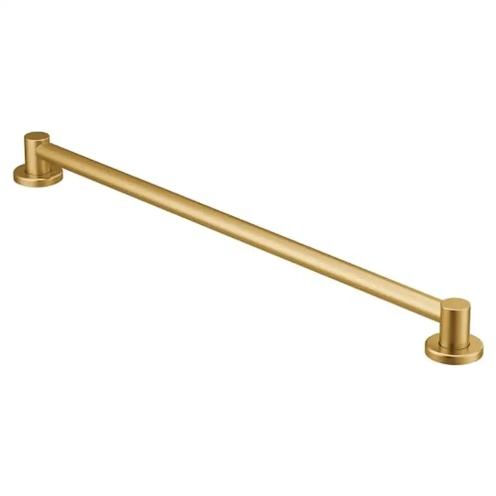 36-Inch Brushed Gold Stainless Steel Bathroom Safety Grab Bar ADA Compliant 500lbs Capacity Easy Install