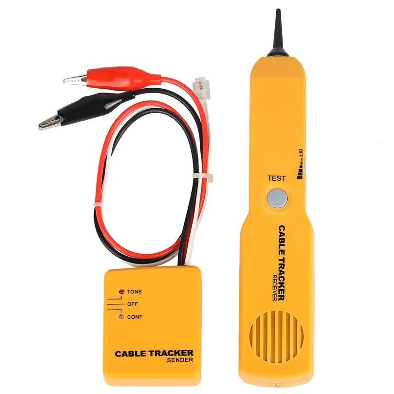 Telephone line finder RJ11 network short circuit tester crocodile clamp tester