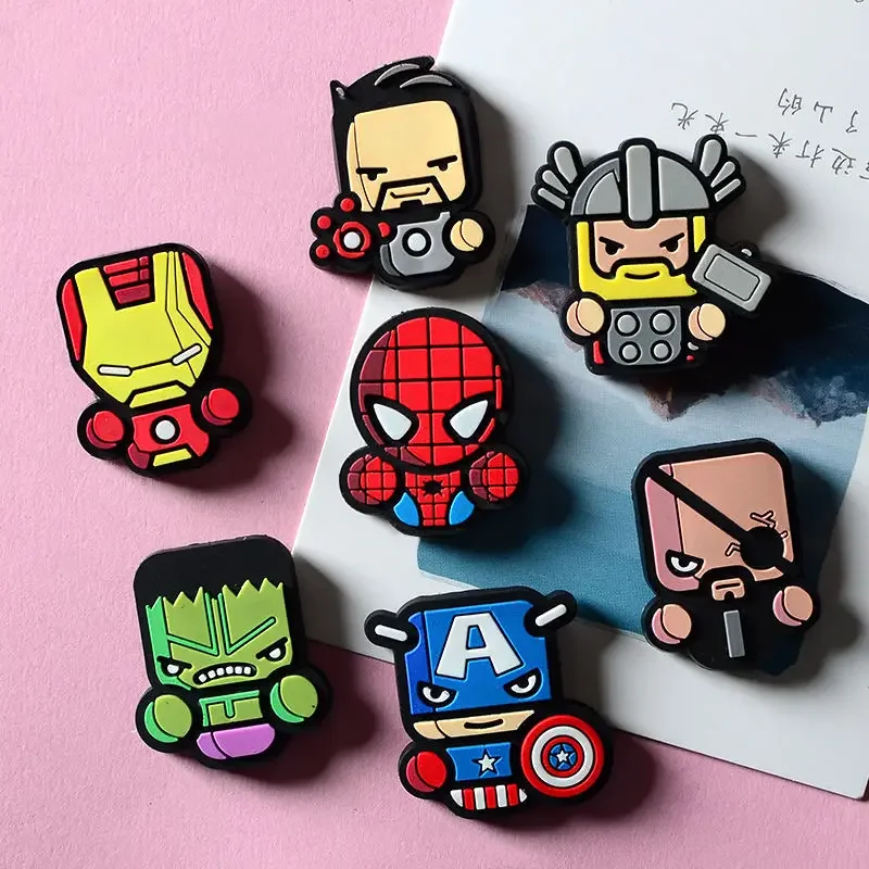 Marvel Anime Fridge Magnetic Sticker Cartoon Refrigerator Magnets Souvenir Household Products Superhero Fridge Sticker Gifts