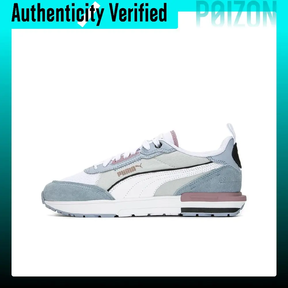 PUMA R22 Textile, Split Cow Leather, Artificial Leather Cushioning Abrasion Resistant Breathable Low top Casual Shoes 383462-13