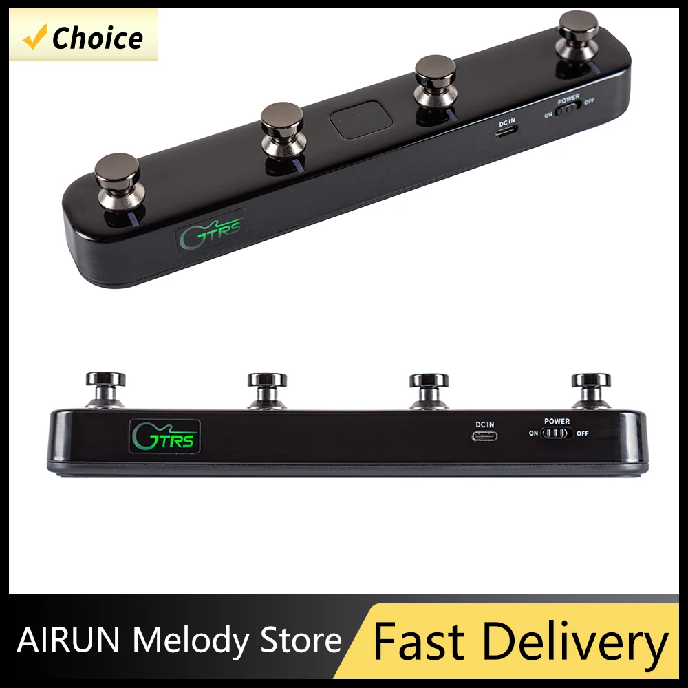 Mooer GWF4 Series Pengontrol Saklar Pedal Nirkabel Gitar Elektrik untuk Pedal Gitar Pintar Prime P1 dan Gitar Elektrik Gtrs