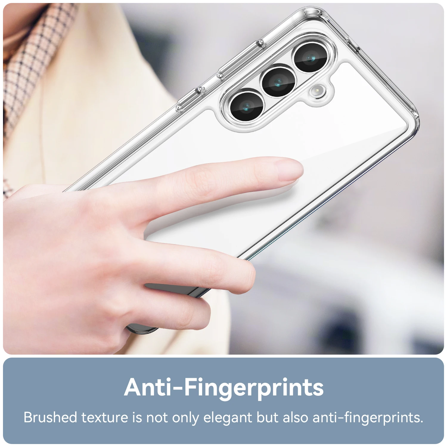 حافظة لهاتف سامسونج جالاكسي S26 بلس حافظة شفافة لهاتف سامسونج جالاكسي S26 بلس غطاء هاتف فاندا هارد شفاف لهاتف سامسونج S26 بلس