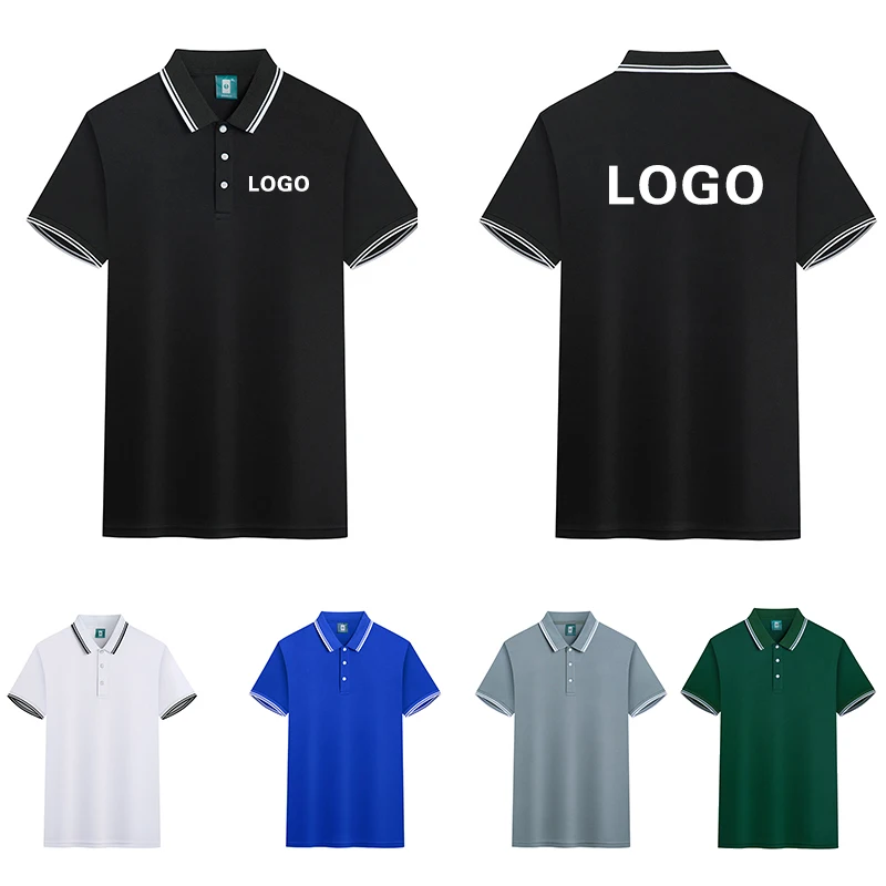 Summer Men Women Short Sleeve POLO Shirt Print Logo Custom Patterned Embroidered Name Perspirant Group Working Clothing 5xl  Top